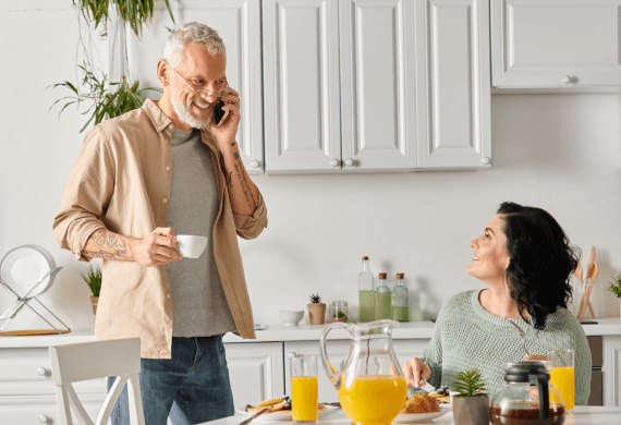 couple in an SDA Apartment